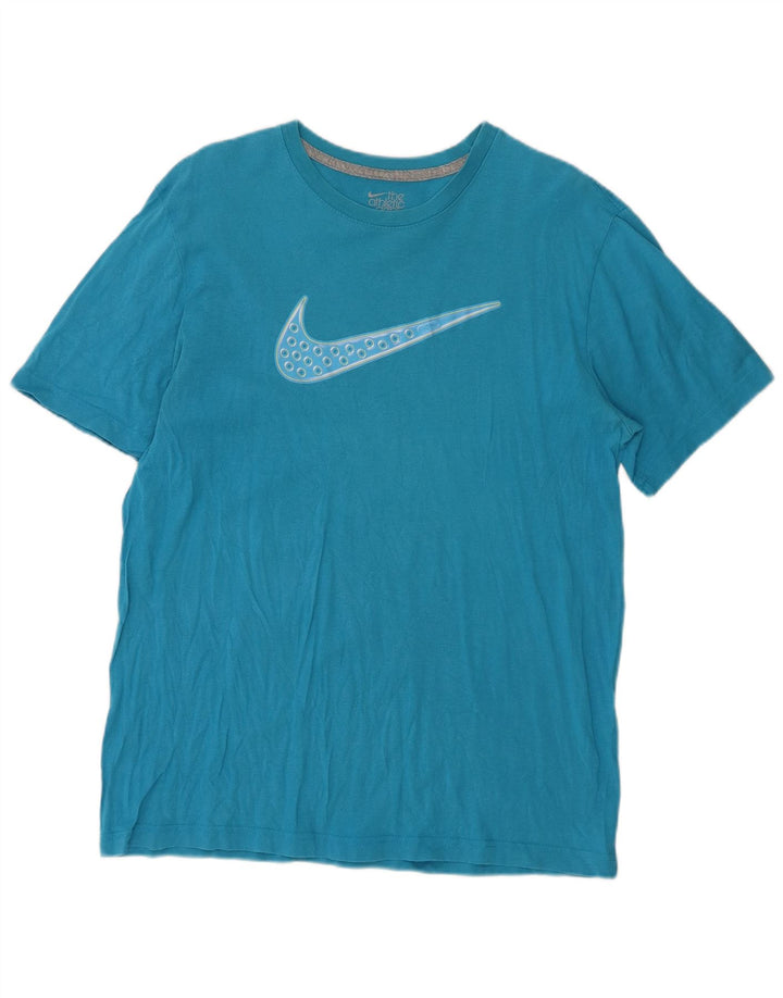 Camiseta masculina NIKE Regular Fit Graphic Top Grande Azul