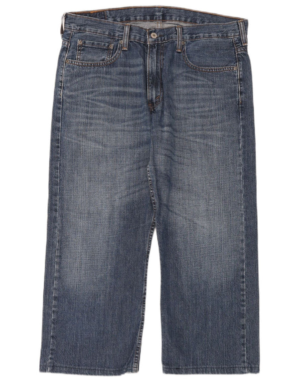 Calça jeans masculina Levi's 569 Crop Loose Fit Straight W34 L24 Azul Algodão
