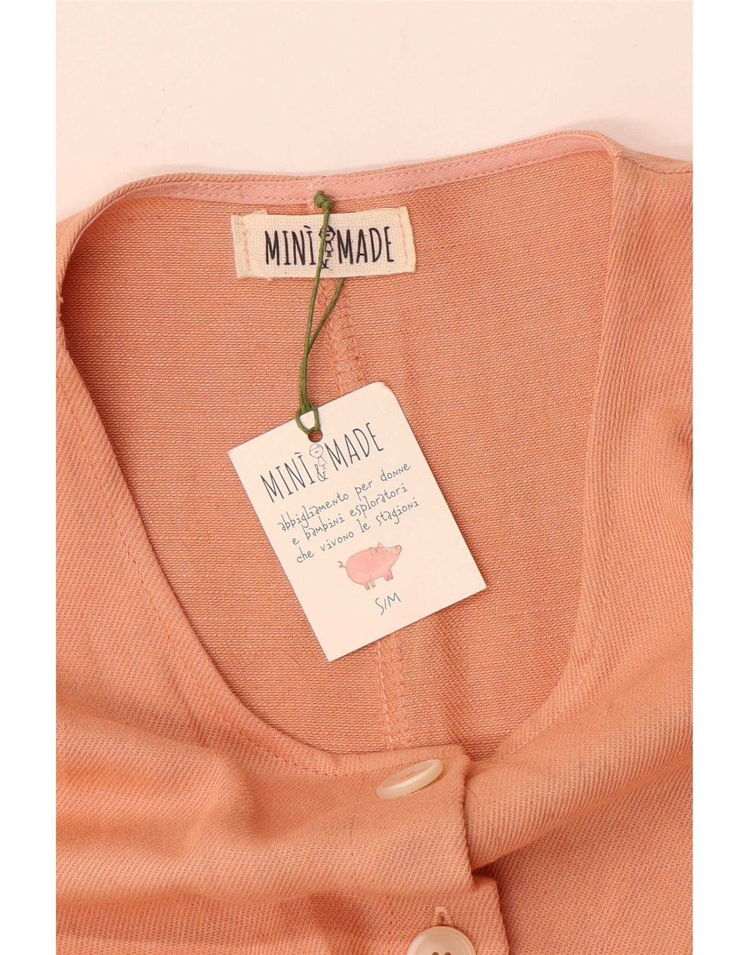 Macacão feminino vintage UK 10 pequeno laranja