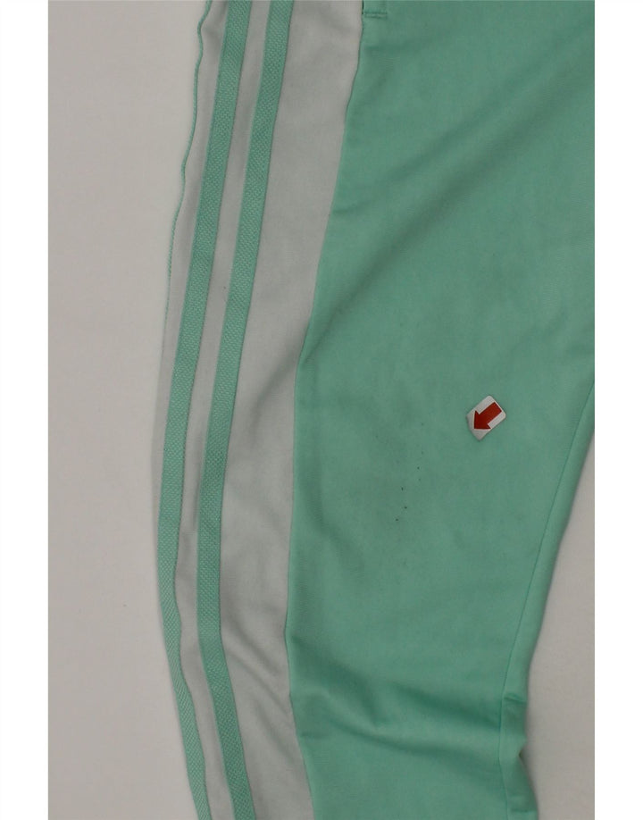 ADIDAS Girls Graphic Tracksuit Trousers 9-10 Years  Turquoise Colourblock Vintage Adidas and Second-Hand Adidas from Messina Hembry 