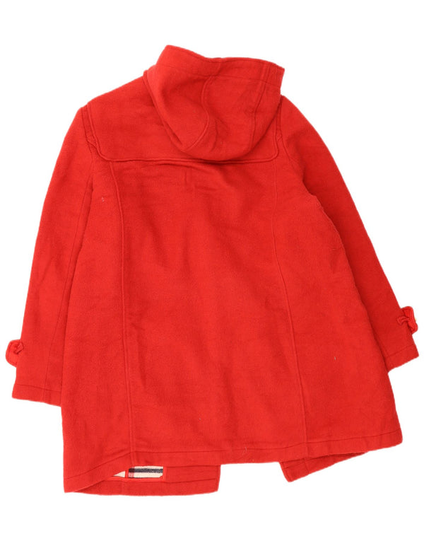 Marks & Spencer Womens Hooded Oversized Duffle Coat UK 18 XL Poliéster Vermelho