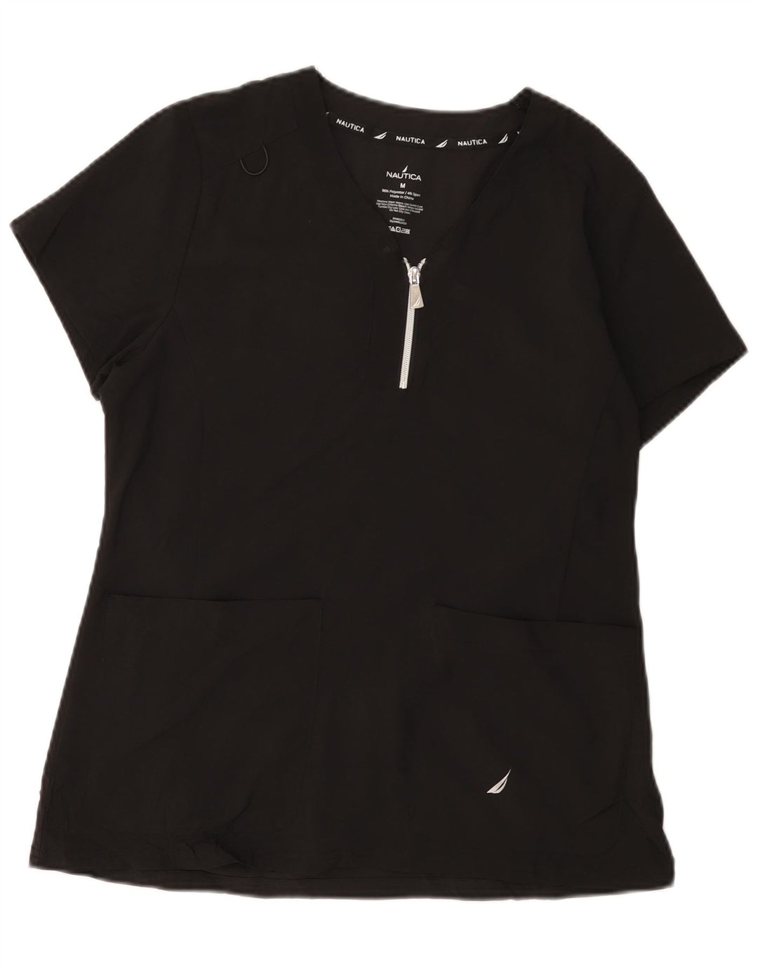 Blusa feminina NAUTICA UK 14 poliéster preto médio