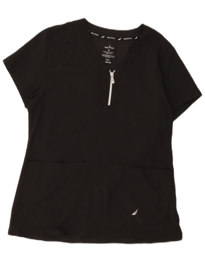 Blusa feminina NAUTICA UK 14 poliéster preto médio