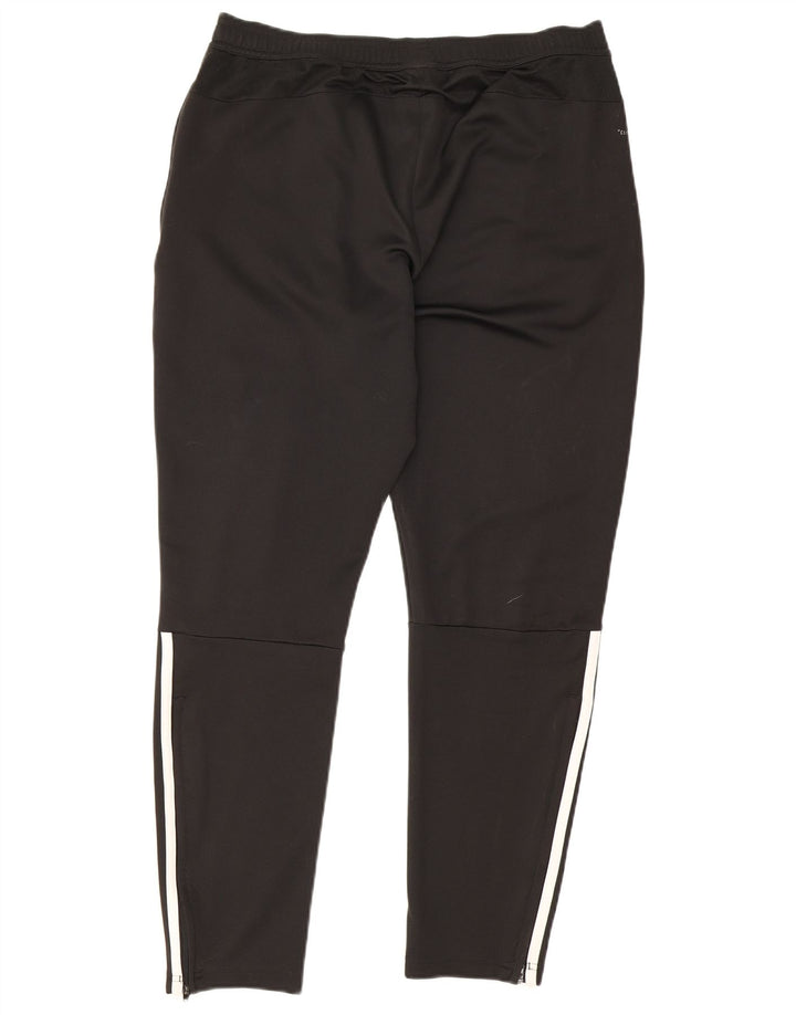 Calça de treino masculina Adidas grande poliéster preto