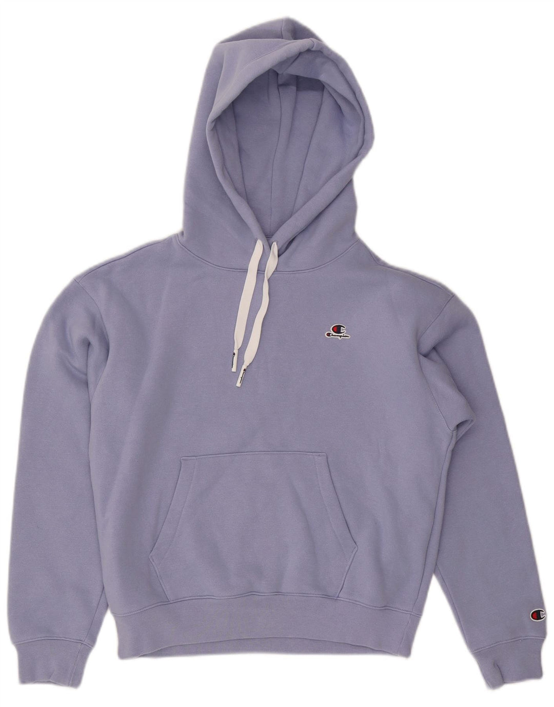 CHAMPION Suéter feminino com capuz UK 14 algodão azul médio