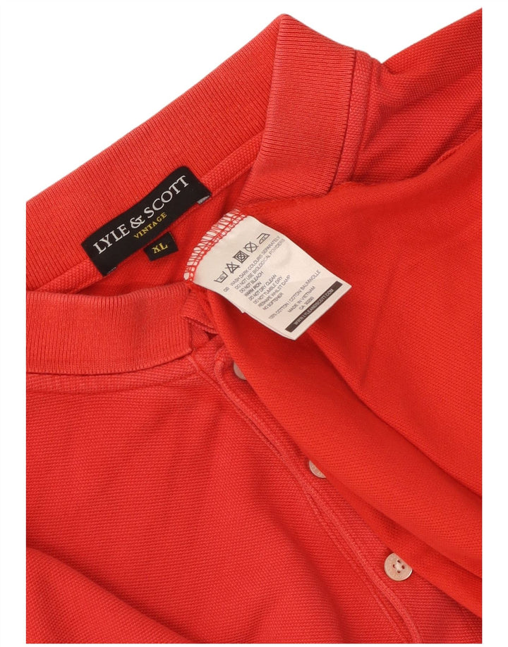 Camisa polo masculina Lyle & Scott XL algodão vermelho