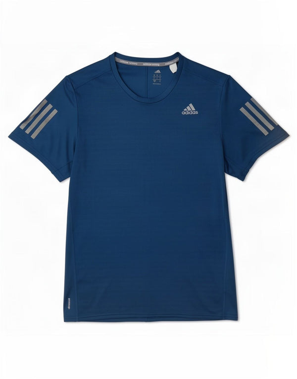 Adidas Masculino Climacool Camiseta Top Pequeno Azul Poliéster