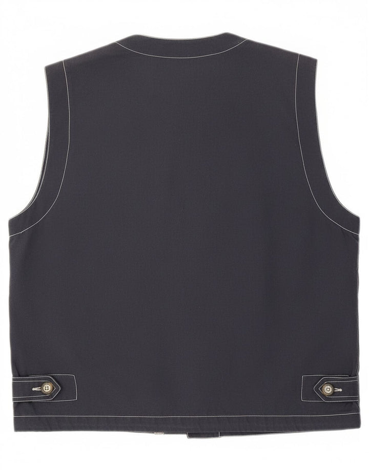 Colete utilitário masculino Brugi UK 40 grande poliéster azul marinho