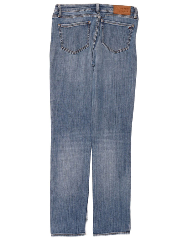 Tommy Hilfiger Feminino Adam Slim Jeans W28 L32 Azul Algodão