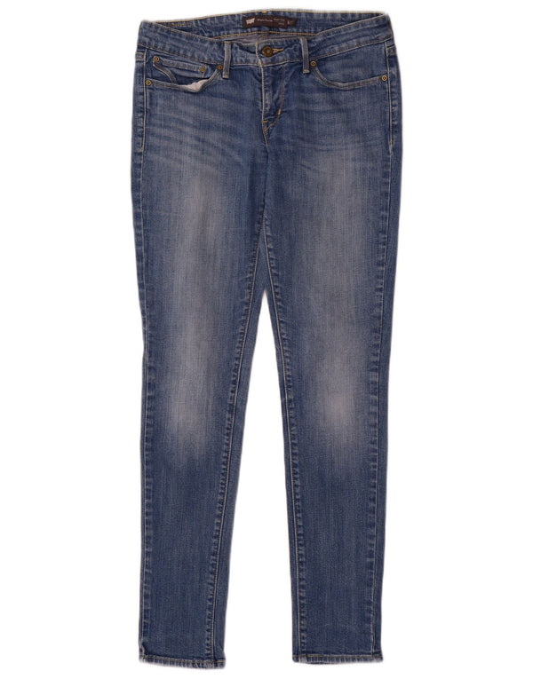 Calça jeans feminina Levi's Slight Curve skinny US 6 médio W28 L30 azul