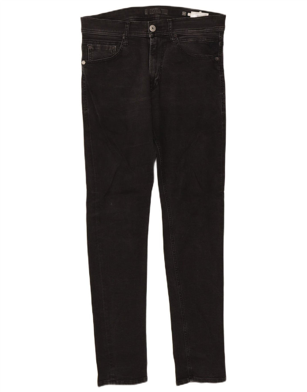 Replay Mens Slim Jeans W31 L32 Cinza Algodão
