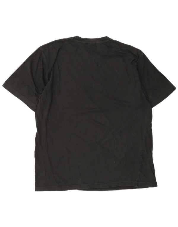Camiseta masculina gráfica FILA Top XL algodão preto