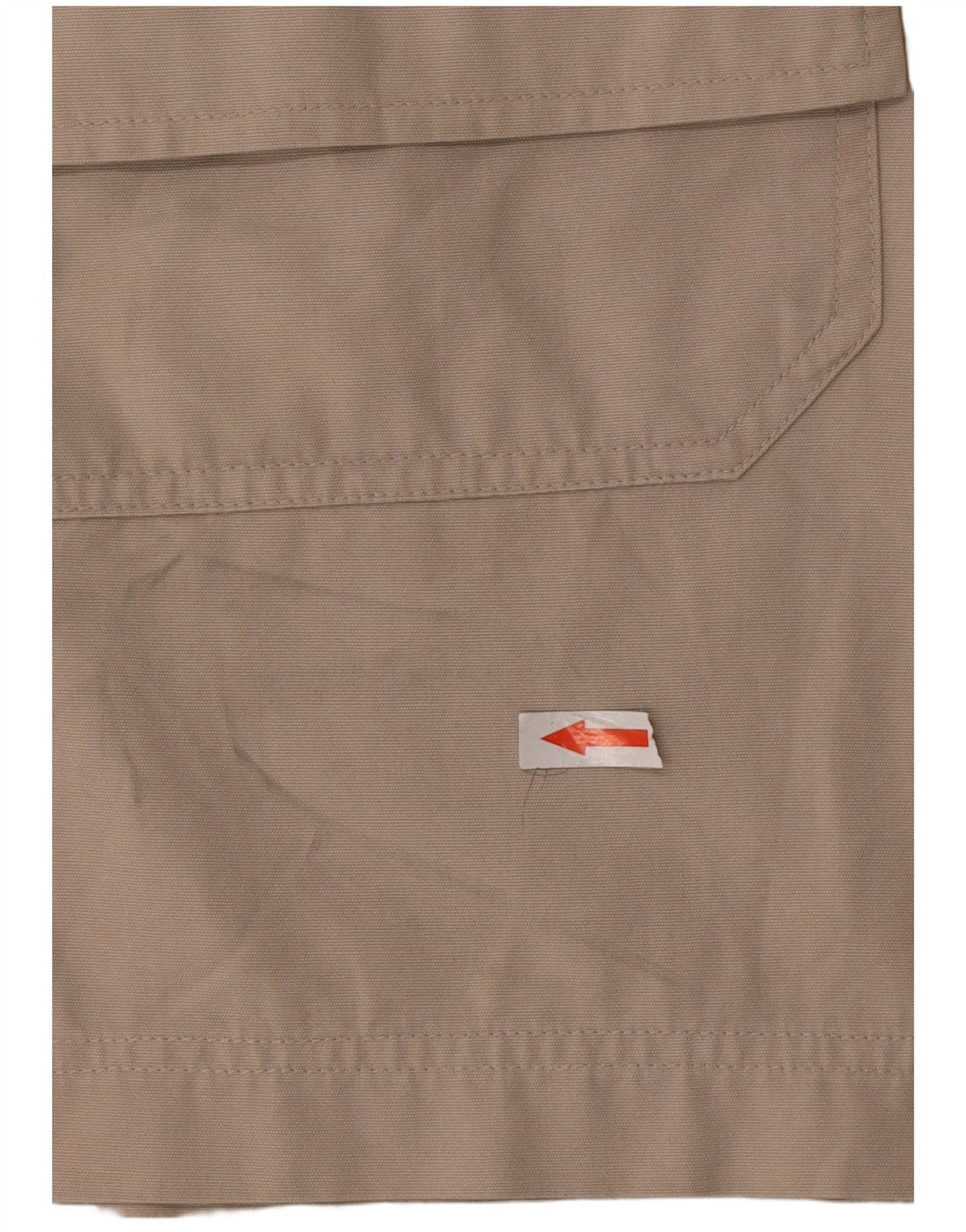 Shorts cargo masculino vintage médio W32 algodão bege