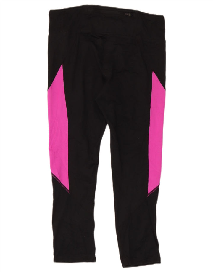 Leggings Nike Dri Fit UK 12 Médio Preto Colourblock Poliéster