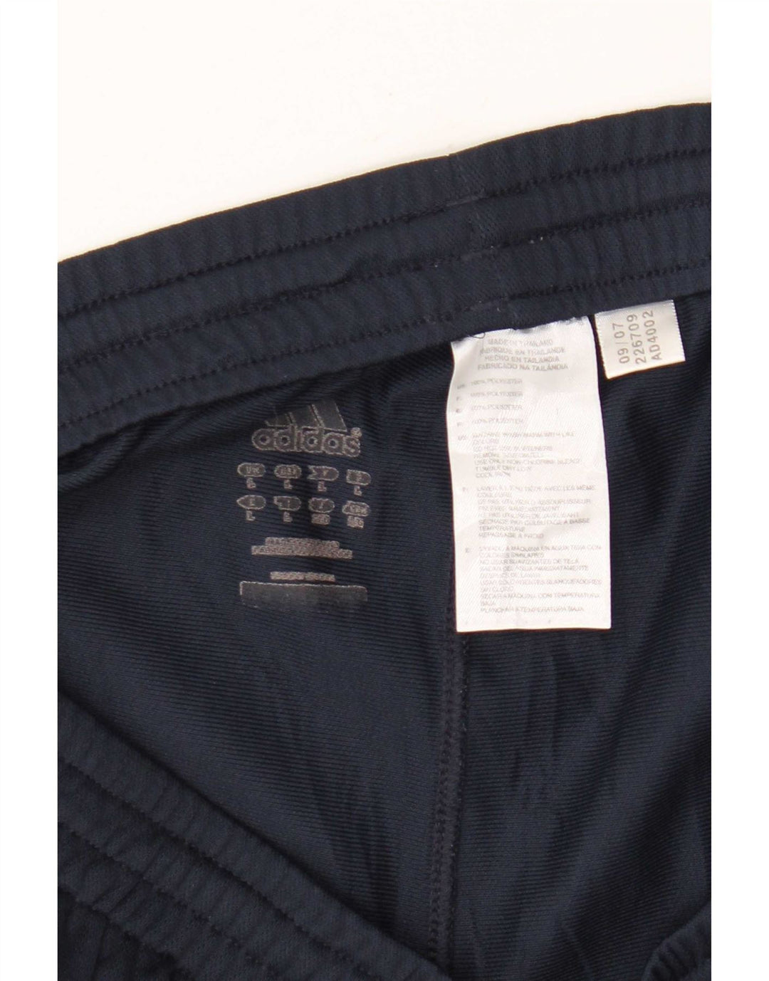 Shorts esportivos masculinos Adidas Climalite grandes poliéster azul marinho