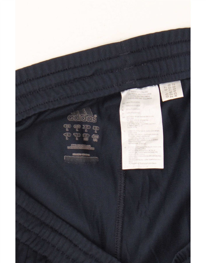 Shorts esportivos masculinos Adidas Climalite grandes poliéster azul marinho