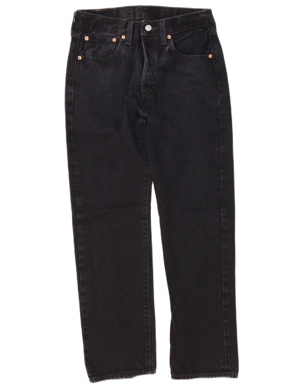 Jeans Levis 501 Straight Masculino W29 L30 Algodão Preto