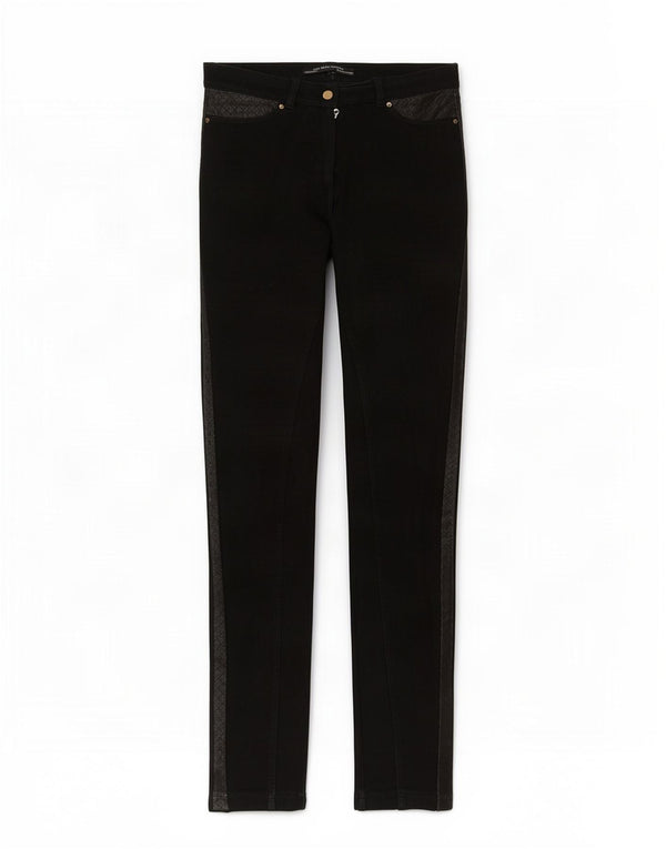 Calça feminina casual skinny Zara média W28 L28 preta