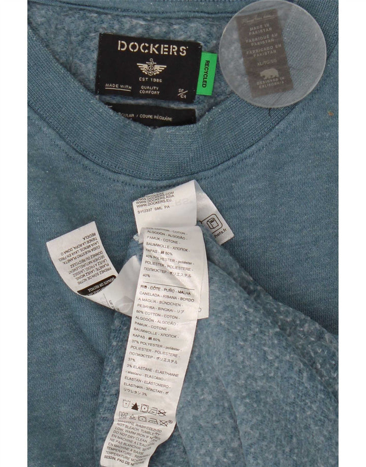 Dockers moletom masculino jumper XL azul algodão