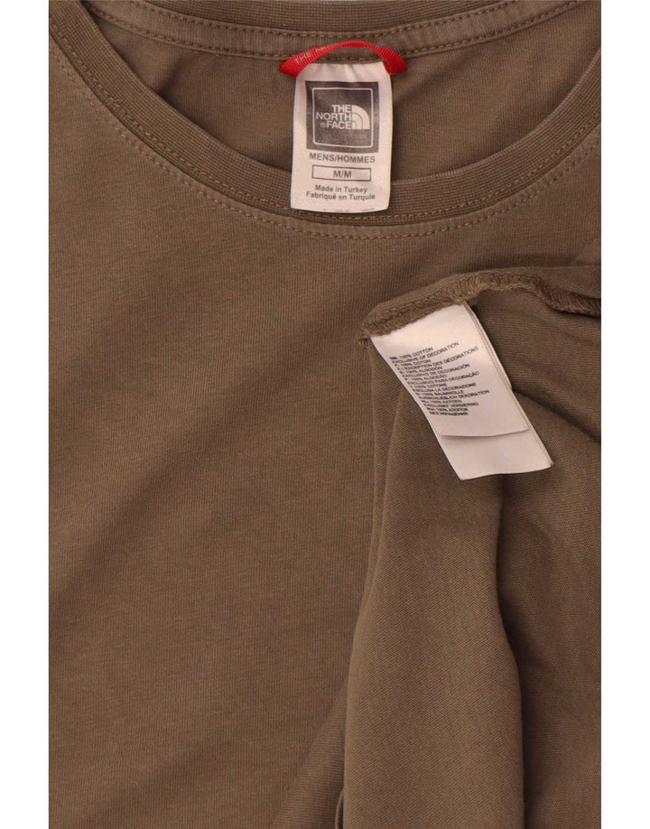 Camiseta gráfica masculina The North Face Top médio cáqui