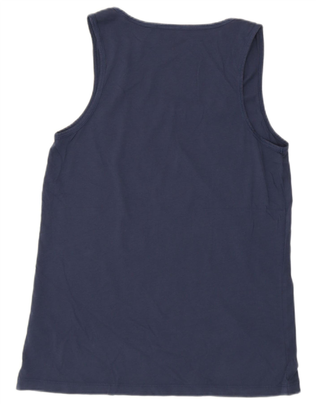 J. CREW Colete feminino Top UK 10 pequeno algodão azul marinho