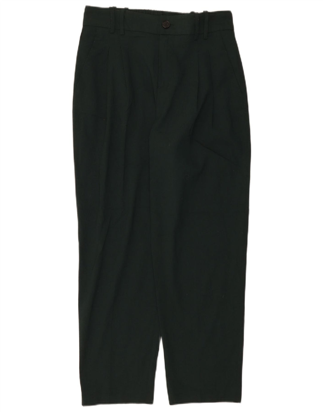 Calça Chino Cônica Feminina Zara Pequena W25 L25 Verde Poliéster