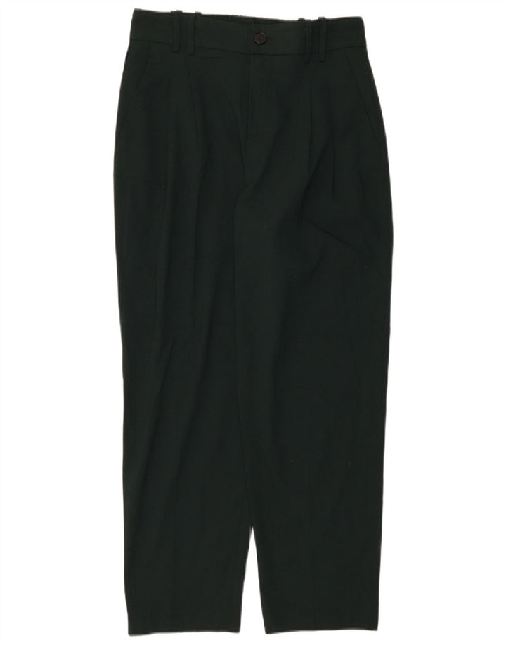 Calça Chino Cônica Feminina Zara Pequena W25 L25 Verde Poliéster