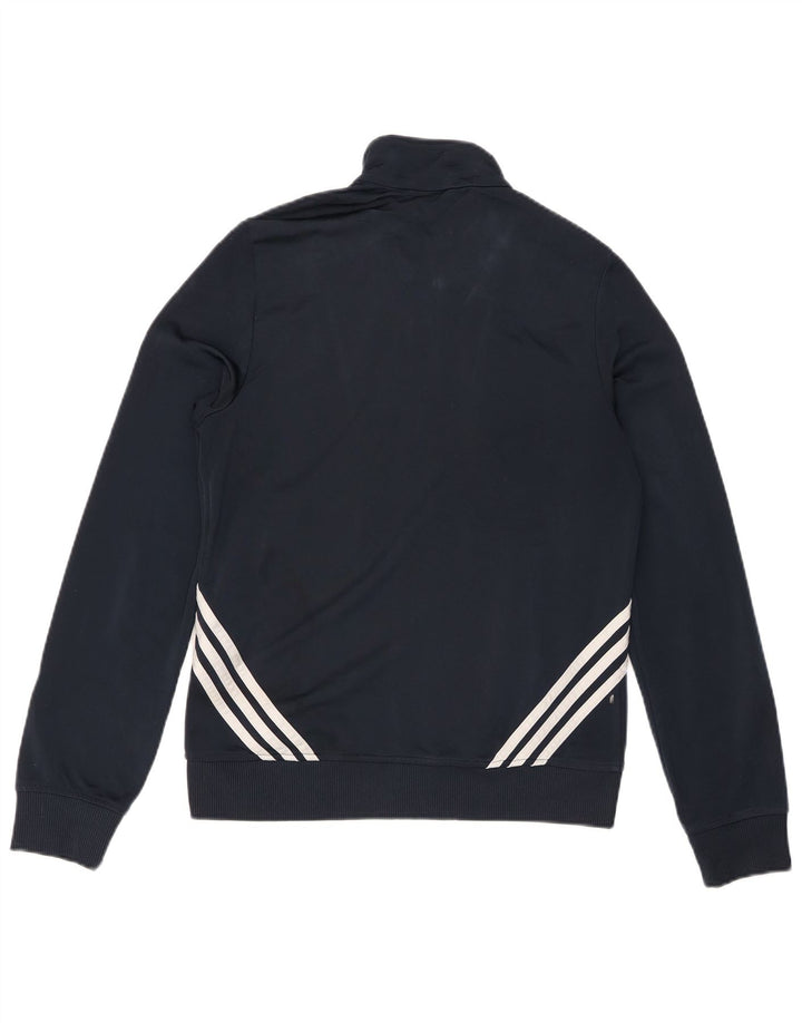 Adidas Womens Tracksuit Top Jacket UK 16 Grande Azul Marinho Colourblock