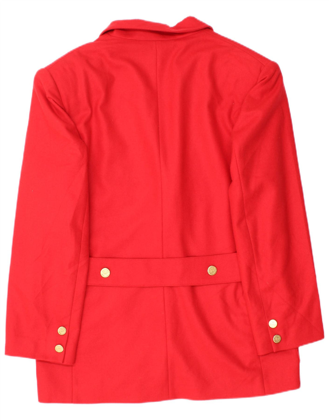 Jaqueta blazer feminina Laura Biagiotti com 2 botões IT 48 XL lã vermelha