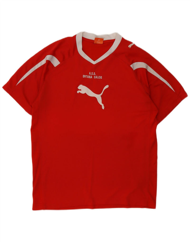 Camiseta masculina Puma Graphic Top Medium Red Colourblock
