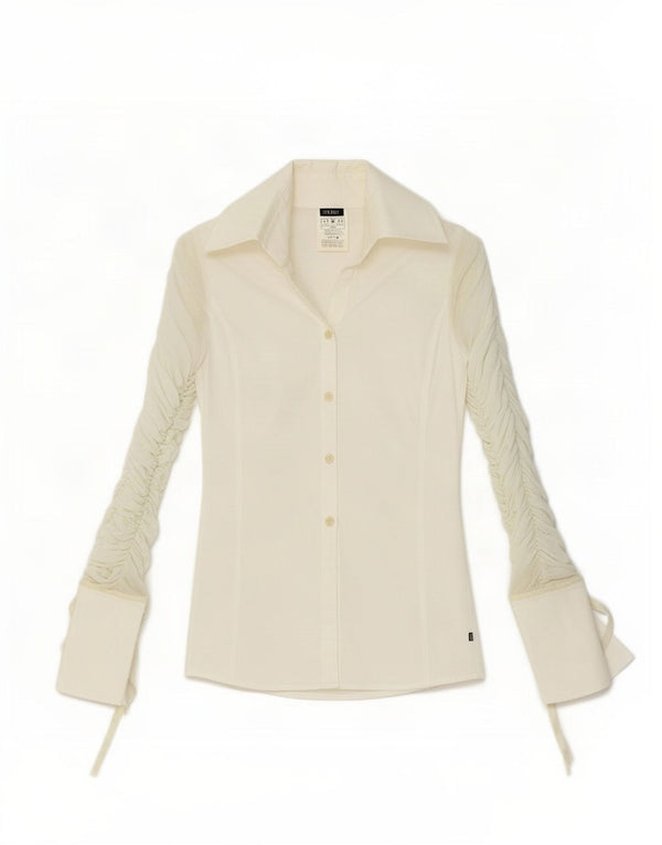 Blusa feminina Ferre UK 10 algodão branco pequeno