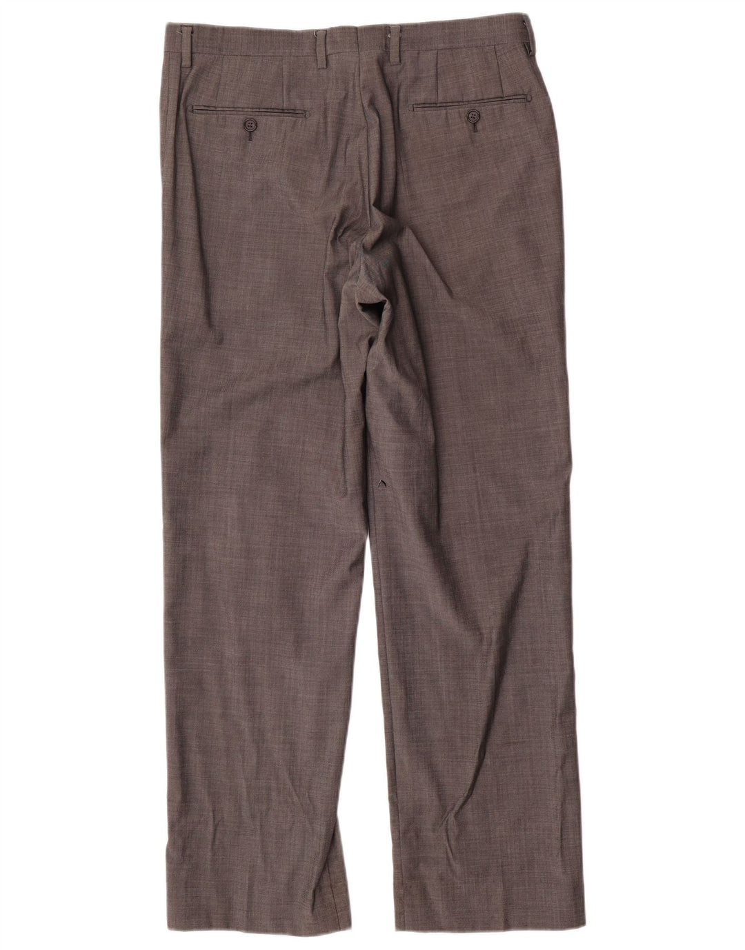 Calça masculina Marks & Spencer Autograph Straight Suit W34 L31 Lã Cinza