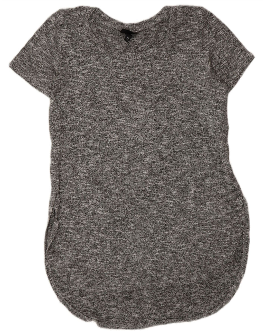 Vestido camiseta feminino MOSSIMO Reino Unido 14 rayon manchado cinza médio