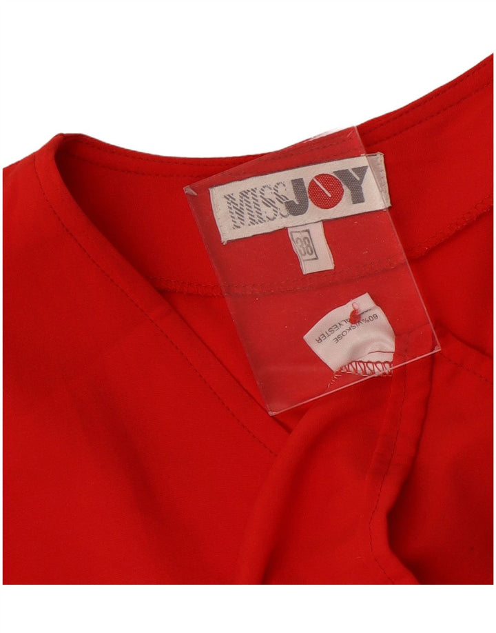Blusa feminina de manga curta Miss Joy EU 38 viscose vermelha média