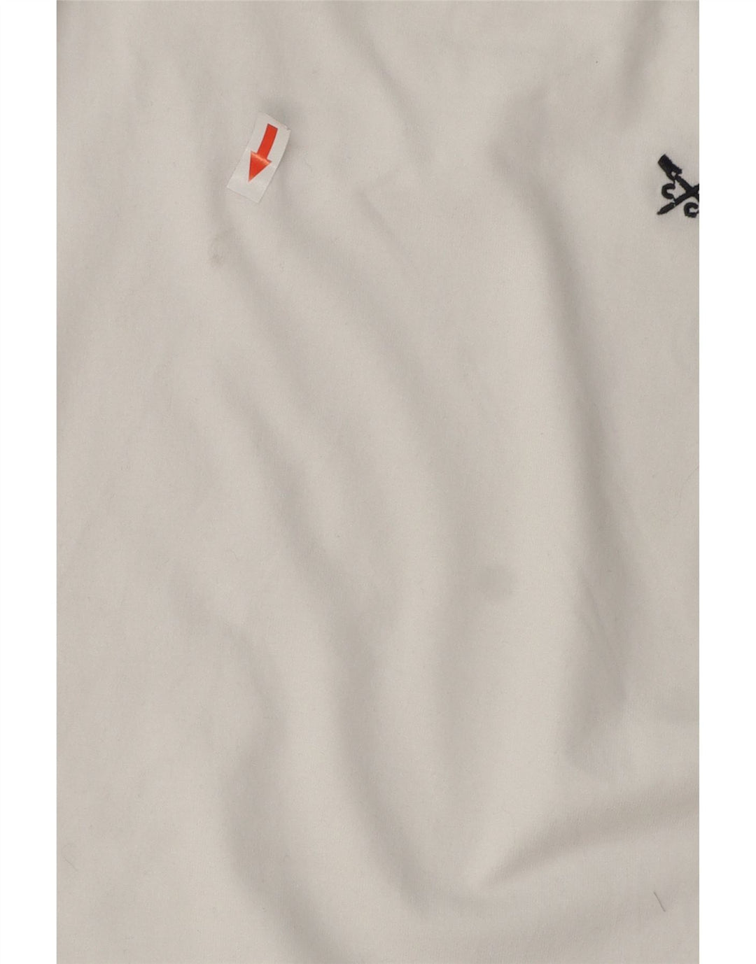 Camiseta masculina Crew Clothing Top grande algodão branco