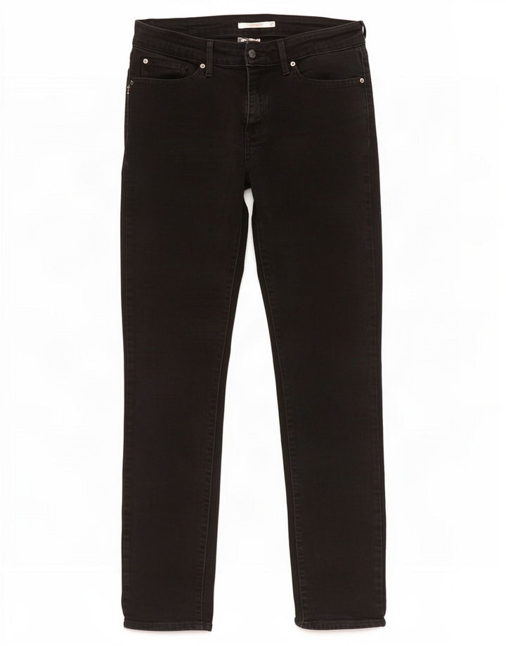 Calça jeans feminina Levi's 712 Slim W31 L30 algodão preto