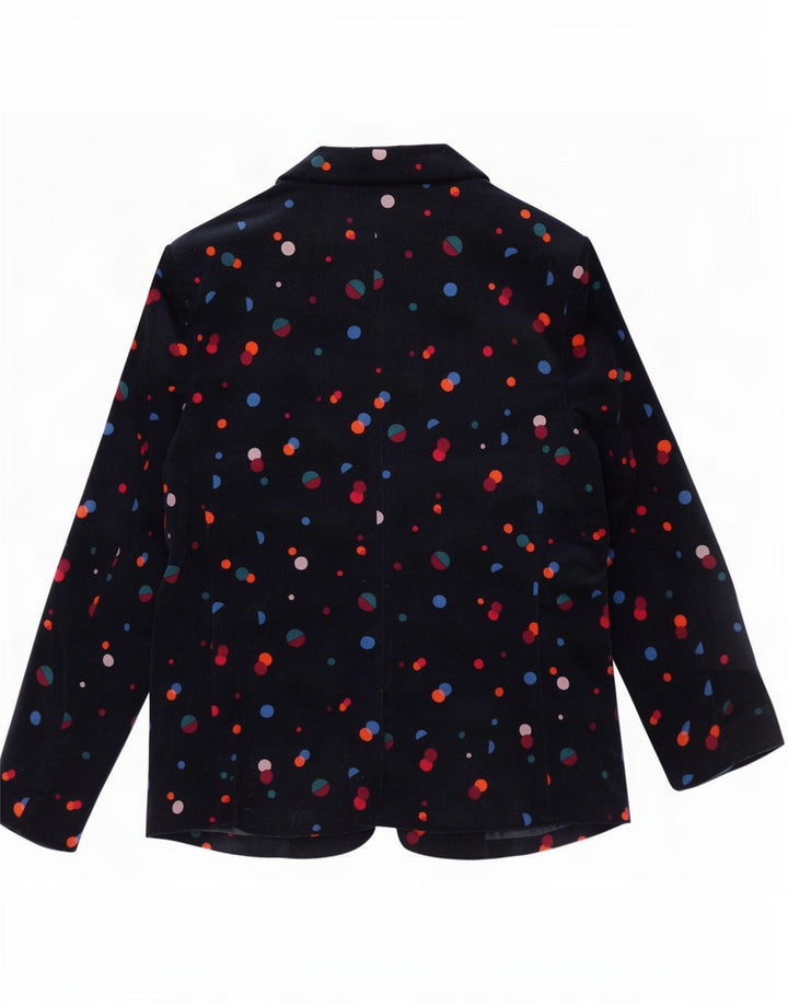 Jaqueta blazer feminina Monsoon com 1 botão Reino Unido 14 algodão azul marinho médio