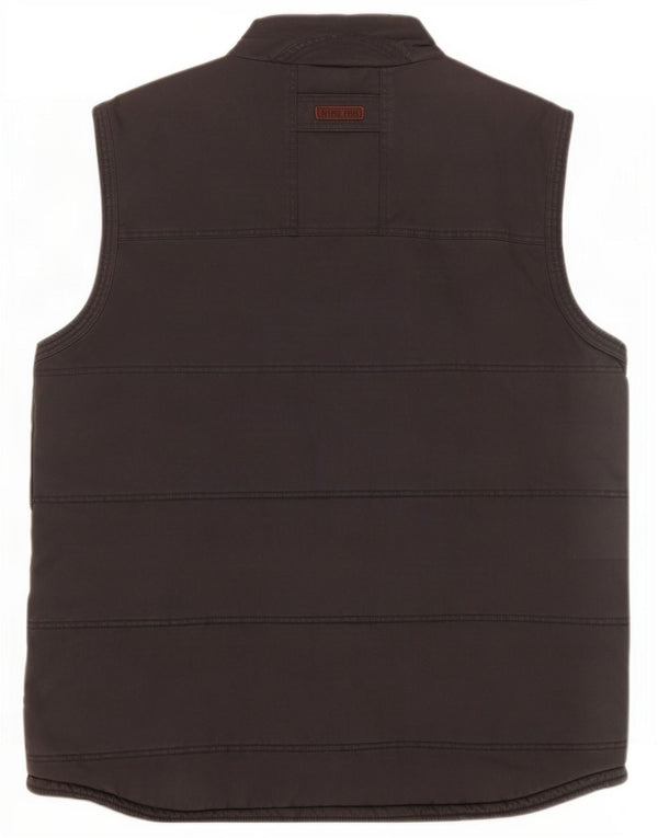 Colete acolchoado masculino Weird Fish UK 44 2XL algodão cinza