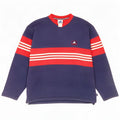 Adidas Mens Moletom Jumper Médio Azul Marinho Colorblock