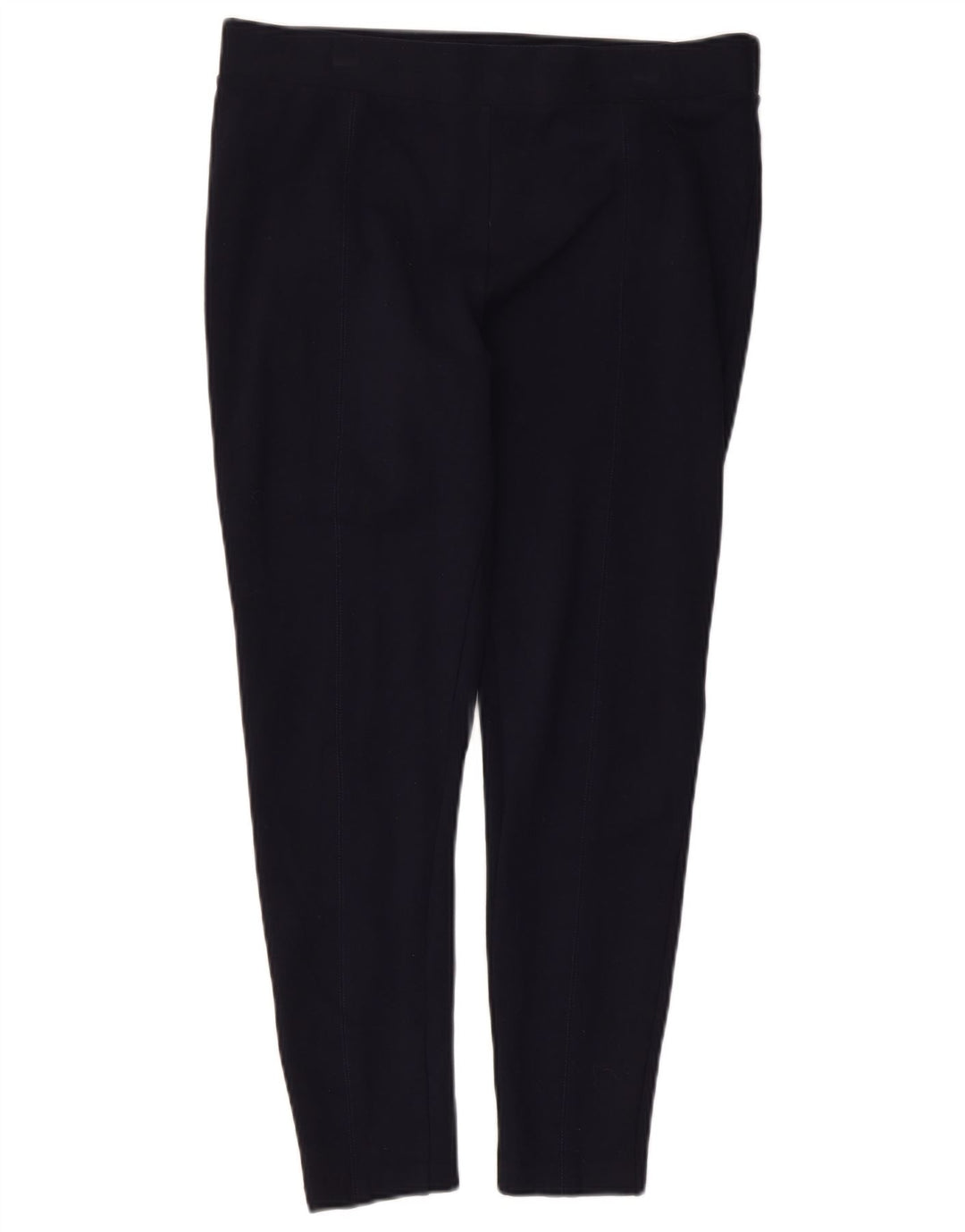 Leggings femininas Marks & Spencer Reino Unido 16 grande viscose azul marinho