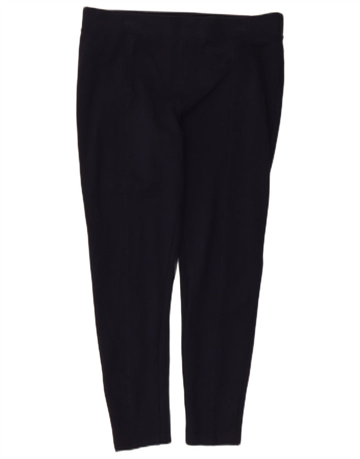 Leggings femininas Marks & Spencer Reino Unido 16 grande viscose azul marinho