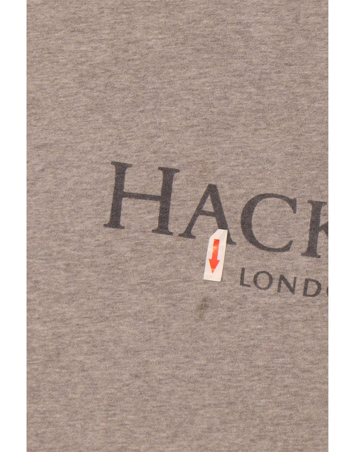 Hackett masculino clássico ajuste moletom gráfico jumper 3XL algodão cinza