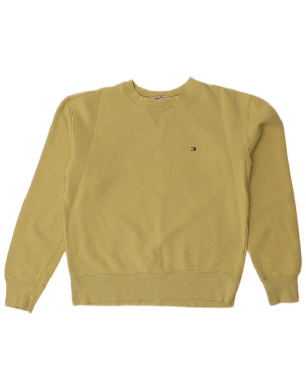 Tommy Hilfiger moletom feminino jumper UK 14 médio verde