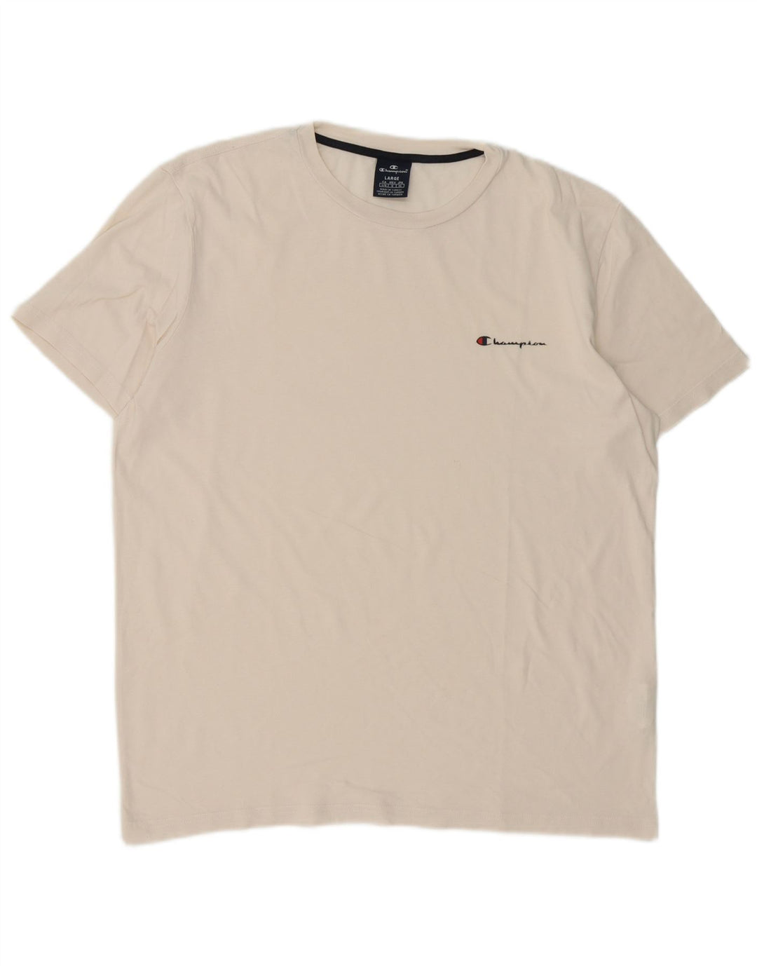 Camiseta masculina Champion grande algodão branco