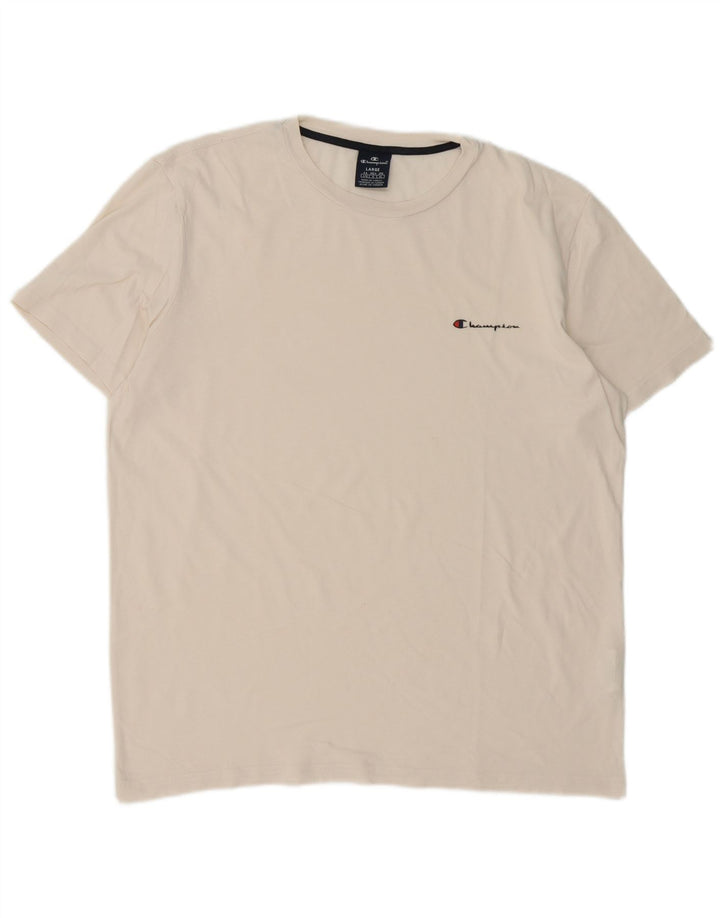 Camiseta masculina Champion grande algodão branco