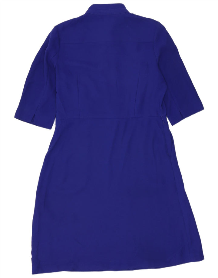 Vestido feminino Hobbs A-Line UK 12 poliéster azul médio