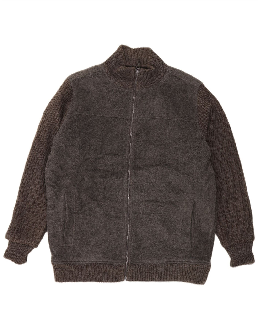 James Pringle Mens Zip Regular Fit Jaqueta de lã Reino Unido 38 Médio Cinza