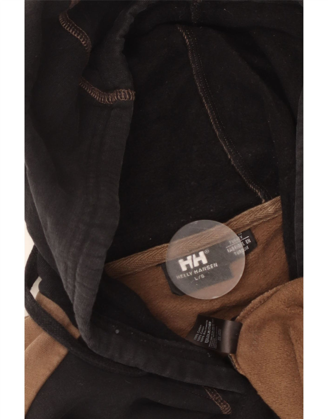 Helly Hansen moletom com capuz gráfico masculino grande algodão colorido preto