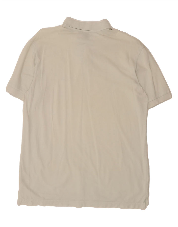CALVIN KLEIN JEANS Mens Polo Shirt Medium White Cotton Vintage Calvin Klein Jeans and Second-Hand Calvin Klein Jeans from Messina Hembry 
