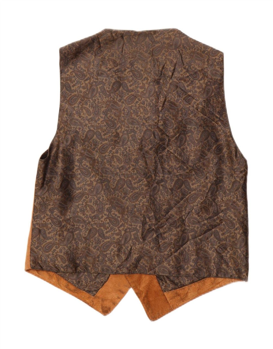 Colete masculino vintage de camurça pequeno couro marrom